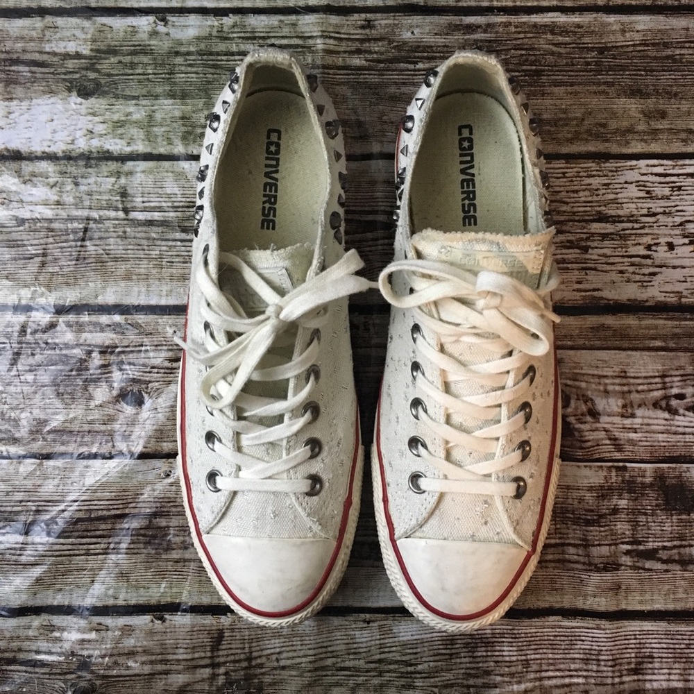 Converse Low Top Studded Sneakers